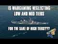 Is Wargaming Neglecting the Low and Mid Tiers?