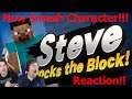 New Smash Character DLC 2 is STEVE FROM MINECRAFT!!!!! Reaction, and Move Breakdowns!!!