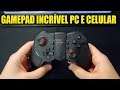 JOGUE NO PC E CELULAR COM ESSE GAMEPAD BLUETOOTH LINDÃO