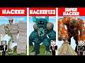 Minecraft HACKER vs HACKER vs HACKER: GOLEM HOUSE BUILD CHALLENGE in Minecraft / Animation