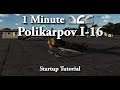 1 Minute DCS - Polikarpov I-16 - Startup Tutorial