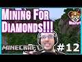 STRIP MINING FOR DIAMONDS!!! |  Let's Play Minecraft [Episode 12]