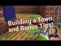 Town In Progress Pt. 1 and Bonus Tips! | Minecraft