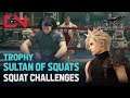 FF7 Remake - All Squat Challenges Rewards Sultan of Squat Trophy - Final Fantasy VII Remake
