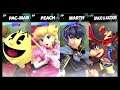 Super Smash Bros Ultimate Amiibo Fights – Request #16183 Pac Man v Peach v Marth v Banjo