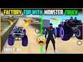 TOP 5 NEW TRICKS IN FREE FIRE | NEW SECRET TIPS & TRICKS IN FREE FIRE 2021-MONSTER TRUCK IN FACTORY