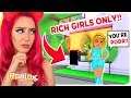I Found a RICH GIRL ONLY Club.. I Caught Her Scamming! Roblox Adopt Me