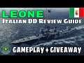 New Ships Italian Destroyers Leone World of Warships Wows Review Guide
