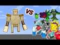Stone Cliff Golem Vs. Mowzie's Mobs Monsters in Minecraft