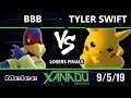 S@X 318 SSBM - BBB (Falco) Vs. Tyler Swift (Pikachu) Smash Melee Losers Finals