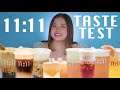 11:11 DRINKS TASTE TEST (INSTAGRAMMABLE DRINKS PERO MASARAP NGA BA??) | Merienda Time
