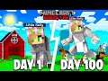 I Survived 100 DAYS as A DOG in Minecraft