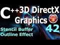 Stencil Buffer Outline Effect [C++ 3D DirectX Tutorial]