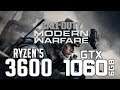 Call of Duty: Modern Warfare on Ryzen 5 3600 + GTX 1060 6GB 1080p,1440p benchmarks!