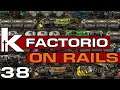 Factorio On Rails | 38 | Batteries and Robot Frames | Factorio Train Base Let's Play