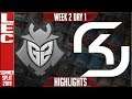 G2 vs SK Highlights | LEC Summer 2019 Week 2 Day 1 | G2 Esports vs SK Gaming