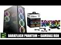 Gabinete Gamer Aigo darkFlash Phantom + Kit de fans RGB Gamdias - Unboxing, review e PC Gamer pronto