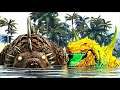 Godzilla de Ouro + Red Godzilla Vs VARAN no Outro MUNDO! Ark Genesis - Dinossauros