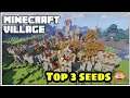 Top 3 big village seed in Minecraft pe | Minecraft | big village seeds