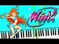 Winx Club - Intro【Opening, OST, Theme Song】Piano Tutorial (Sheet Music + midi) Synthesia cover