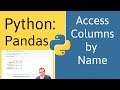 How to Access Columns by Name in Pandas (Python)