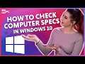 How To Check Computer Specs In Windows 10!