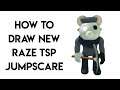 How to Draw New Raze TSP Jumpscare Step by Step - Roblox Piggy