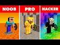 Minecraft NOOB vs. PRO vs. HACKER : LAVA ORE MINING CHALLENGE in Minecraft!