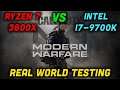 Ryzen 7 3800X vs i7-9700K — RX 5700 XT vs RTX 2070 Super — COD Modern Warfare — Real World Testing