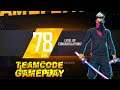 Teamcode Gameplay Subscriber's Rank Push | Unlimited Custom | Ff Live | #GyanGaming #FREEFIRELIVE