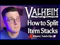 Valheim - How to Split Item Stacks #shorts