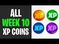 All XP Coins Locations WEEK 10 - Fortnite