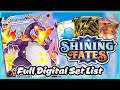 Full SHINING FATES Digital Set List! HD images of all English Pokémon Cards