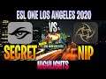 Secret vs NiP (Puppey vs PPD) HIGHLIGHTS - GROUP STAGE ESL ONE Los Angeles Online 2020 DOTA 2
