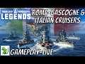 World of warships Legends - Italian Naval Battles & Gascogne (live) - Gameplay