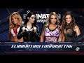 WWE 2K16 Paige,Trish Stratus VS Emma,Stephanie McMahon Elimination Tornado Tag Match