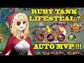 Ruby Tank Lifesteal Auto MVP !!! Ini Rahasianya !!!