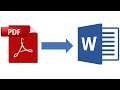 How to Convert a PDF file to a Word Document on PC