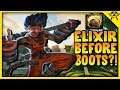 IS RUSHING ELIXIR INSTEAD OF BOOTS ACTUALLY VIABLE?! - Masters Ranked Duel - SMITE