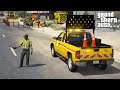 GTA 5 New Department of Transportation Arrow Board Truck Directing Traffic At A Construction Site