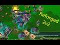Warcraft 3 Reforged Beta Gameplay - 2v2 PvP Match