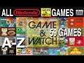 All NINTENDO Game & Watch Games - 59 Games - Compilation