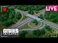 🔴 CITIES: SKYLINES #LIVE | Configurando Estradas com Traffic Manager e Bate-Papo com os Membros