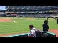 Kirk Vasquez’s father throws first pitch at A’s game