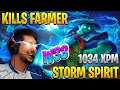👉 W33 Farming Kills With 1034 XPM Storm Spirit Like Playing vs Bots - Unbelievable Game Of Dota 2