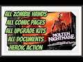 Zombie Army 4 Dead War - Molten Nightmare Collectibles: Zombie Hands, Documents, Kits, Comic Pages