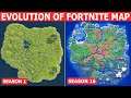 Evolution of the Fortnite Map! (Season 1 to Season 16)