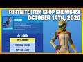 Fortnite Item Shop *NEW* A LOT OF NEW THINGS! [October 14th, 2020] (Fortnite Battle Royale)