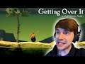 MAN IN A POT CLIMBS A MOUNTAIN WITH A HAMMER!! | Getting Over It With Bennett Foddy Walkthrough #1