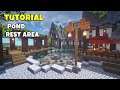 【Minecraft】 마인크래프트 연못 쉼터 건축 강좌 ㅣ 중세 마을 만들기 10